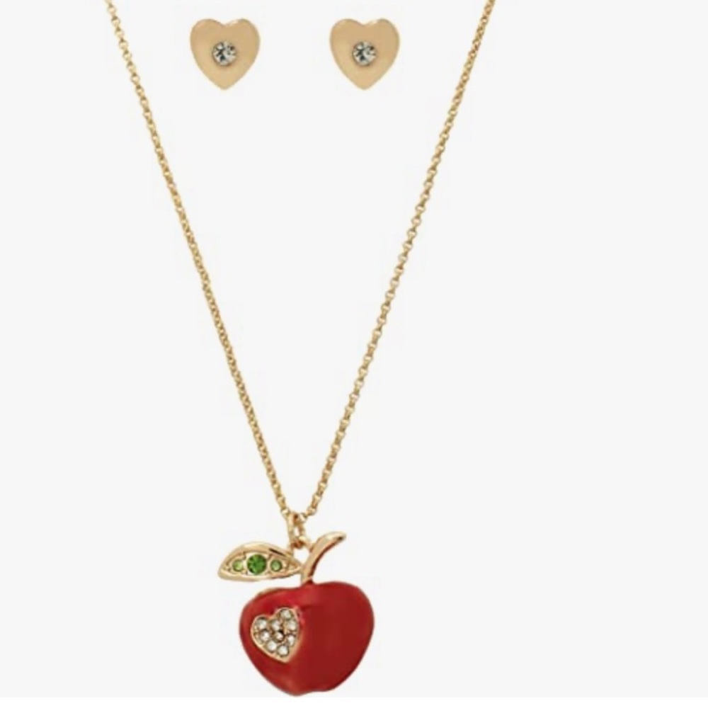 Betsey Johnson apple necklace